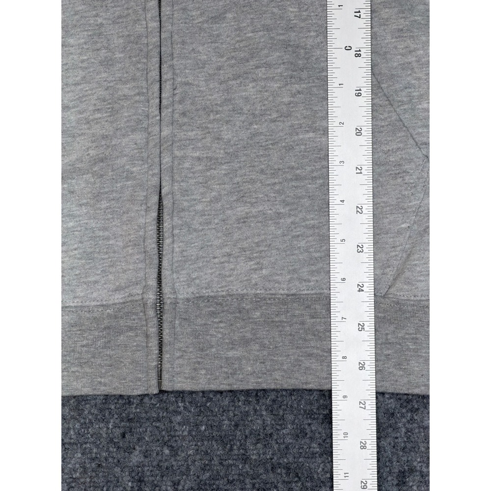 O'Neill Mens Full Zip Hoodie Grey Navy Logo Fleece Sweatshirt S - Picture 5 of 5